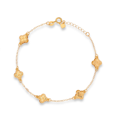 Five Vancliffe Gold Chain Bracelet
